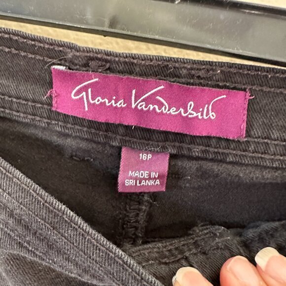 Gloria Vanderbult Taper Leg‎ Black Jeans   Size 16P - Picture 8 of 8